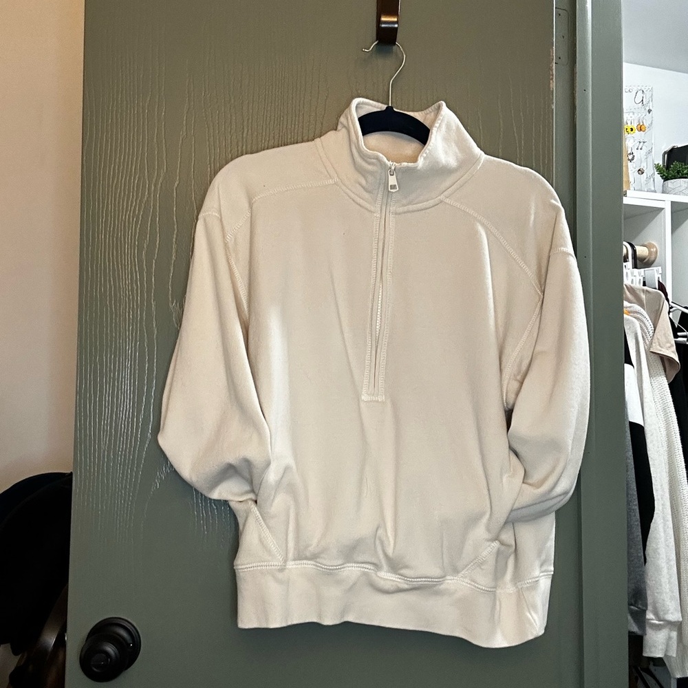 American Eagle Half Zip Crop Crew